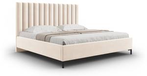 Bett mit Box + Kopfteil ALLISON Beige