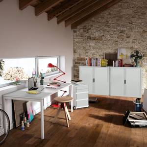 Armadio archivio easyOffice Grigio - Altezza: 104 cm