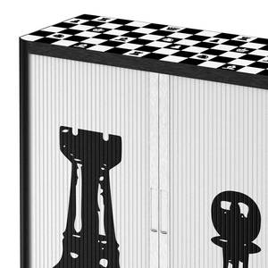 Aktenschrank easyOffice Schwarz / Weiß - Höhe: 104 cm