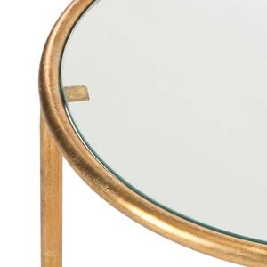 Bijzettafel Shay goudkleurig/spiegelglas