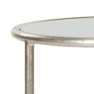 Tavolino Shay Ferro color argento/Vetro