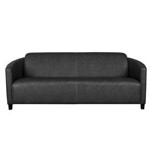 Sofa Hineston (3-Sitzer) Kunstleder Kunstleder - Anthrazit