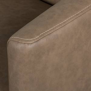 Fauteuil Hineston Imitation cuir - Marron clair