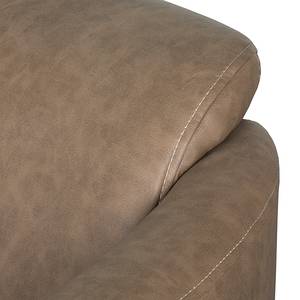 Fauteuil Hineston Imitation cuir - Marron clair