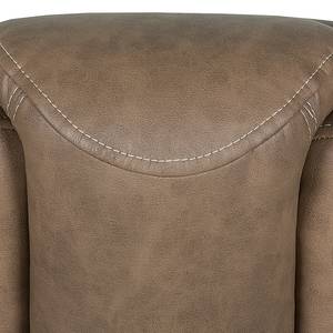 Fauteuil Hineston Cuir synthétique - Marron clair