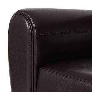 Fauteuil Havanna Cuir synthétique bycast marron foncé