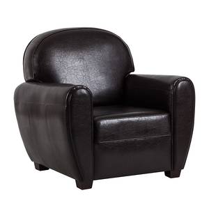 Fauteuil Havanna donkerbruin Bycast-kunstleer