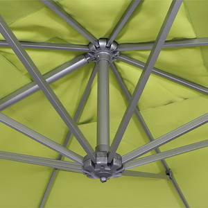 Sonnenschirm Davos Aluminium / Webstoff - Lindgrün