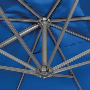 Sonnenschirm Davos Aluminium / Webstoff - Brilliantblau
