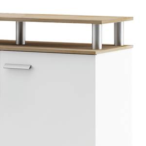 Dressoir Jutta wit - Sonoma eikenhoutkleurig