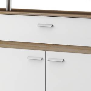 Dressoir Jutta wit - Sonoma eikenhoutkleurig