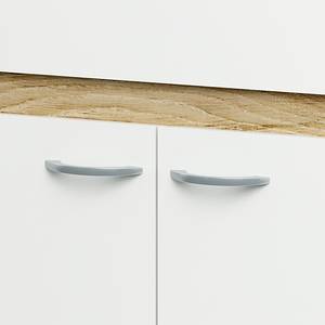 Dressoir Jutta eikenhoutkleurig/wit