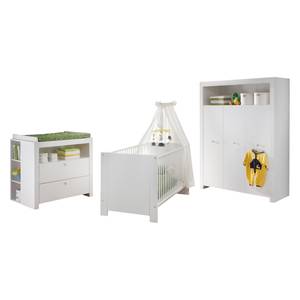 Meuble bas OLIVIA 1 articles Blanc - Bois massif - 25 x 93 x 32 cm