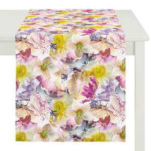 Chemin de table Springtime Bouquet Étoffe de coton - Multicolore