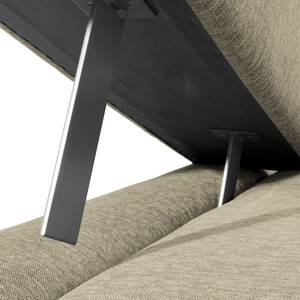 Arm- en rugleuningelement Roxbury geweven stof - Stof Naya: Lichtbeige - 100 x 26 cm