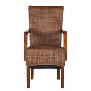 Chaises à accoudoirs Bali III (lot de 2) Rotin / Acacia massif