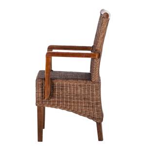 Chaises à accoudoirs Bali III (lot de 2) Rotin / Acacia massif