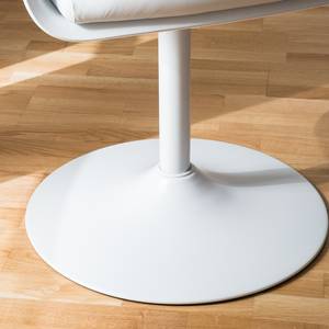 Chaise à accoudoirs Beaton Matière synthétique / Métal - Blanc