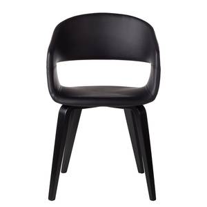 Chaises Faxe I (lot de 2) Imitation cuir - Noir