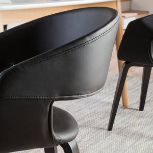 Chaises Faxe I (lot de 2) Imitation cuir - Noir