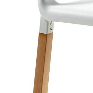 Armlehnenstuhl Iacopo (4er-Set) Kunststoff - Weiß