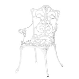 Fauteuil Lugano gegoten aluminium - wit