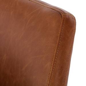 Sedia con braccioli NICHOLAS Similpelle Aken: cognac vintage - 1 sedia