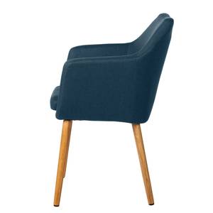 Chaise à accoudoirs NICHOLAS Tissu Cors: Bleu jean - 1 chaise