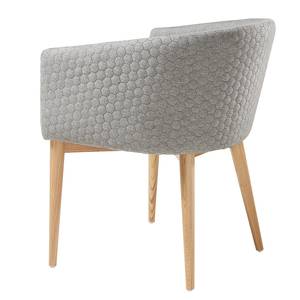 Chaise à accoudoirs Terlan II Tissu / Acier - Gris clair