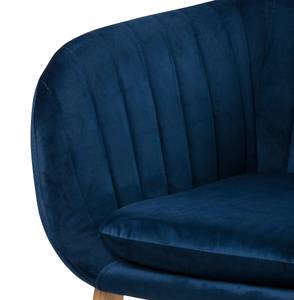 Sedia con braccioli TILANDA Velluto Vilda: blu scuro - 1 sedia