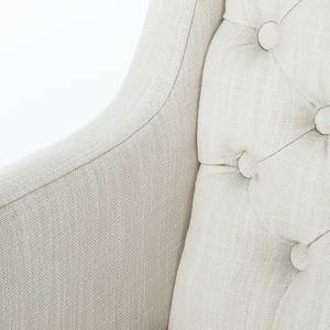 Sedia con braccioli Austin Tessuto bianco - Tessuto Kyra: bianco