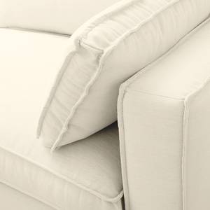 Sofa Momi (3-Sitzer) Webstoff Stoff Moretey: Cremeweiß