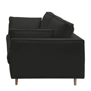 Sofa Momi (3-Sitzer) Webstoff Stoff Moretey: Dunkelgrau