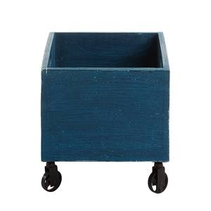 Caisse de rangement Alveston blauw massief mangohout