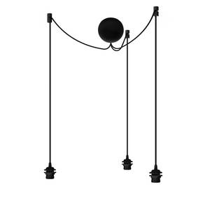 Suspension Cannonball (avec douille) Silicone / Tissu - Noir - Nb d'ampoules : 3