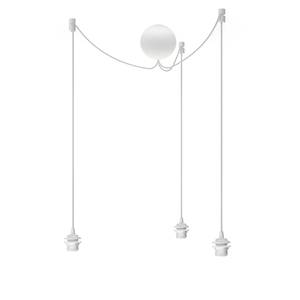 Accessorio di sospensione Cannonball silicone / tessuto - Bianco - Numero di lampadine necessarie: 3