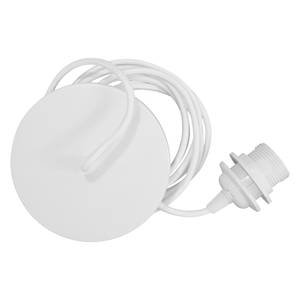 Monture pour suspension Rosette Métal - 1 ampoule - Blanc