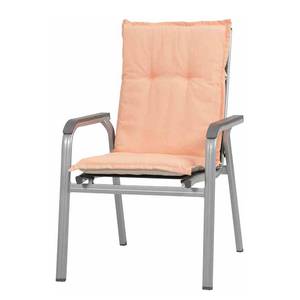 Kussen Panama I (voor lage stoelen) geweven stof - Lichtgrijs/zalmkleurig