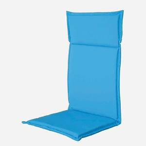 Kussen voor hoge stoelen Esdo I geweven stof - Aquablauw