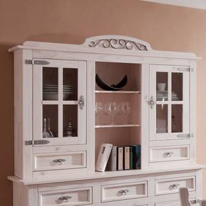 Credenza alta Lucia III Legno massello bianco di pino