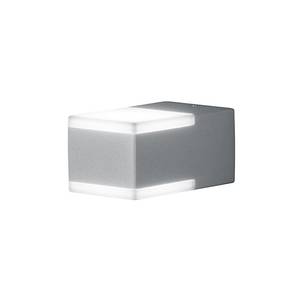 LED-buitenlamp Don 2 lichtbronnen aluminium/kunststof zilverkleurig