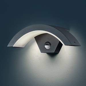 Lampada da parete per esterni Ohio Antracite 1x6 W Lampada LED per esterni Ohio - 1 luce - Alluminio/Materiale sintetico - Color argento