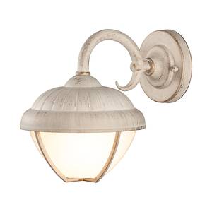 Buitenwandlamp Verdon antiek wit 1x6W