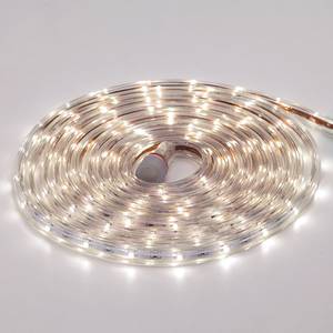 LED-slinger Darius Wit - Glas - Metaal - Breedte: 500 cm