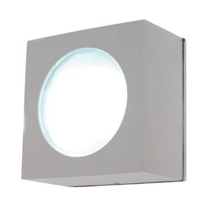 Applique murale/plafond extérieur Square 1 ampoule Argenté Aluminium