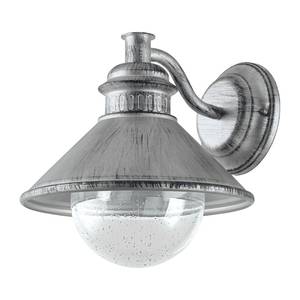 Buitenwandlamp Albacete glas/staal - 1 lichtbron - Staal