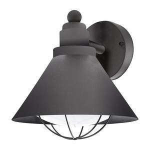 Buitenwandlamp Barrosela kunststof/staal - 1 lichtbron - Zwart