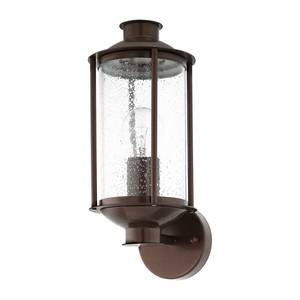 Buitenwandlamp Mamurra glas/staal - 1 lichtbron - Antiek bruin