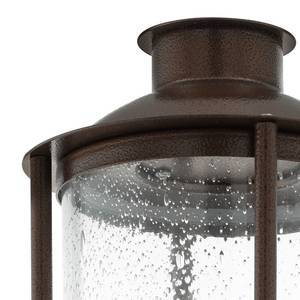 Außenwandleuchte Mamurra Glas / Stahl - 1-flammig - Antikbraun