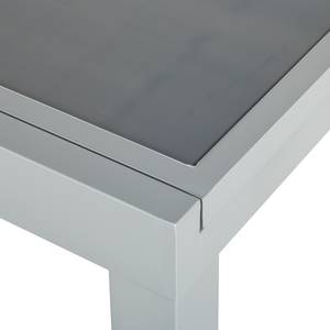 Ausziehtisch Amalfi VII Aluminium/Glas - Silber/Grau